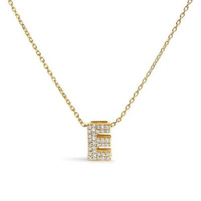 Haus Of Brilliance 10k Gold Diamond Accent "a-z" Initial Bubble Pendant Necklace