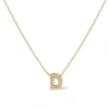 Haus Of Brilliance 10k Gold Diamond Accent "a-z" Initial Bubble Pendant Necklace In Gold