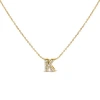 Haus Of Brilliance 10k Gold Diamond Accent "a-z" Initial Bubble Pendant Necklace In Gold