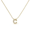 Haus Of Brilliance 10k Gold Diamond Accent "a-z" Initial Bubble Pendant Necklace