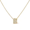 Haus Of Brilliance 10k Gold Diamond Accent "a-z" Initial Bubble Pendant Necklace