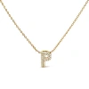 Haus Of Brilliance 10k Gold Diamond Accent "a-z" Initial Bubble Pendant Necklace