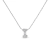 Haus Of Brilliance 10k Gold Diamond Accent "a-z" Initial Bubble Pendant Necklace In Silver