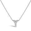 Haus Of Brilliance 10k Gold Diamond Accent "a-z" Initial Bubble Pendant Necklace In Silver