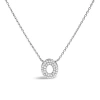 Haus Of Brilliance 10k Gold Diamond Accent "a-z" Initial Bubble Pendant Necklace In Silver