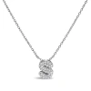 Haus Of Brilliance 10k Gold Diamond Accent "a-z" Initial Bubble Pendant Necklace In White