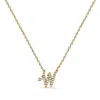 Haus Of Brilliance 10k Gold Diamond Accent A-z Initial Script Style Pendant Necklace In Gold
