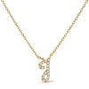 Haus Of Brilliance 10k Gold Diamond Accent  A-z Initial Script Style Pendant Necklace In Gold