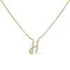 Haus Of Brilliance 10k Gold Diamond Accent  A-z Initial Script Style Pendant Necklace