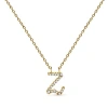 Haus Of Brilliance 10k Gold Diamond Accent  A-z Initial Script Style Pendant Necklace