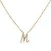 Haus Of Brilliance 10k Gold Diamond Accent  A-z Initial Script Style Pendant Necklace In Gold