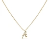 Haus Of Brilliance 10k Gold Diamond Accent  A-z Initial Script Style Pendant Necklace