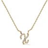 Haus Of Brilliance 10k Gold Diamond Accent  A-z Initial Script Style Pendant Necklace