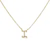 Haus Of Brilliance 10k Gold Diamond Accent A-z Initial Script Style Pendant Necklace In Gold