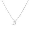 Haus Of Brilliance 10k Gold Diamond Accent  A-z Initial Script Style Pendant Necklace In Metallic