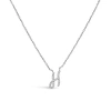 Haus Of Brilliance 10k Gold Diamond Accent  A-z Initial Script Style Pendant Necklace In Metallic
