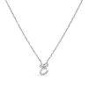 Haus Of Brilliance 10k Gold Diamond Accent  A-z Initial Script Style Pendant Necklace In White