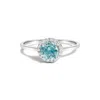 Haus Of Brilliance 10k Gold Gemstone And 1/10 Cttw Diamond Halo Ring In Multi