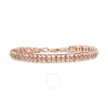 HAUS OF BRILLIANCE HAUS OF BRILLIANCE 10K ROSE GOLD PLATED .925 STERLING SILVER 2.0 CTTW DIAMOND DOUBLE-LINK 7" TENNIS 