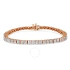 Haus Of Brilliance 10k Rose Gold Plated Sterling Silver 1.0 Cttw Diamond Square Frame Miracle-set Te In Pink