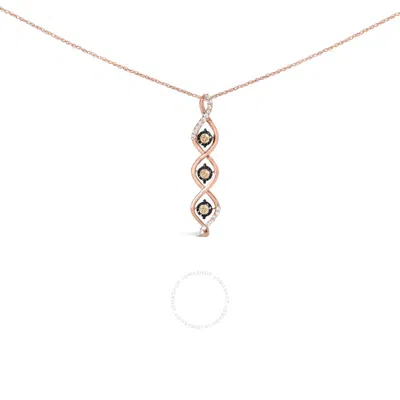 Haus Of Brilliance 10k Two Toned Gold Plated .925 Sterling Silver 1/2 Cttw Round Diamond Twisted 18"