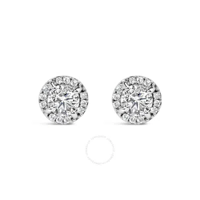 Haus Of Brilliance 10k White Gold 1.00 Cttw Diamond Hidden Halo Stud Earring (h-i Color