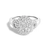 Haus Of Brilliance 10k White Gold 1.0 Cttw Diamond Oval Cluster With Halo Vintage-inspired Art Deco 3 Stone Style State In White