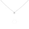 Haus Of Brilliance 10k White Gold 1/10 Cttw Solitaire Princess Cut Diamond Kite Shaped Pendent Neckl