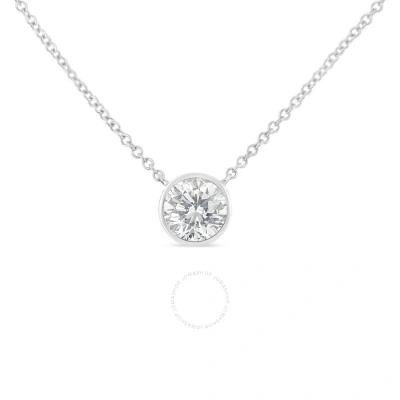 Haus Of Brilliance 10k White Gold 1/10ct. Tdw Solitaire Diamond Pendant Necklace (h-i