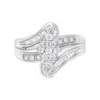 Haus Of Brilliance 10k White Gold 1/2 Cttw Diamond Cluster Ring In White