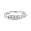 Haus Of Brilliance 10k Gold 1/2 Cttw Diamond Three Stone Ring In White