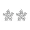 Haus Of Brilliance 10k White Gold 1/2 Cttw Lab Grown Diamond Star Stud Earrings In Metallic