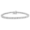 Haus Of Brilliance 14k White Gold 3.0 Cttw Lab Grown Diamond Illusion-set Miracle Plate Tennis Bracelet In Metallic