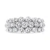 Haus Of Brilliance 10k White Gold 2 1/2 Cttw Round Natural Diamond 3 Row Band Ring In White