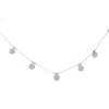 Haus Of Brilliance 10k White Gold 3.0 Cttw Round-cut Diamond 7 Stone Cluster Station Necklace In White