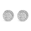 Haus Of Brilliance 10k White Gold 3/4 Cttw Diamond Composite With Halo Stud Earrings In White