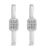 Haus Of Brilliance 10k White Gold 3/8 Cttw Lab Grown Diamond Heart Shaped Huggie Hoop Earrings In Metallic