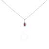 Haus Of Brilliance 10k White Gold 5x3mm Pink Tourmaline And Diamond Accent Halo Octagonal Shape Pend In White