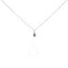 Haus Of Brilliance 10k White Gold 5x3mm Pink Tourmaline And Diamond Accent Halo Pear Shape Pendant N In White