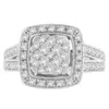 Haus Of Brilliance 10k White Gold Diamond Cluster Ring In White