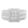 Haus Of Brilliance 10k White Gold Diamond Cluster Ring In White
