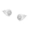 Haus Of Brilliance 10k White Gold Diamond Floral Stud Earrings