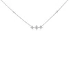 Haus Of Brilliance 10k White Gold Bezel Set Diamond 3 Stone Kite Shape And Station Necklace In White