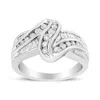 Haus Of Brilliance 10k White Gold Ring 3/4 Cttw Round-cut Diamond Bypass Ring In White