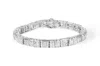Haus Of Brilliance 10k White Gold Round And Baguette Cut Diamond Bracelet In White