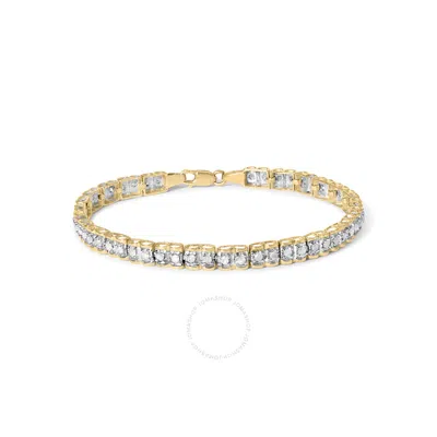 Haus Of Brilliance 10k Yellow Gold 1.00 Cttw Round-cut Diamond Link Bracelet (i-j Color