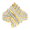 Haus Of Brilliance 10k Yellow Gold 1.0 Cttw Diamond Bypass Ring In Yellow