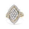 Haus Of Brilliance 10k Yellow Gold 1.0 Cttw Diamond Cluster Ring In Yellow