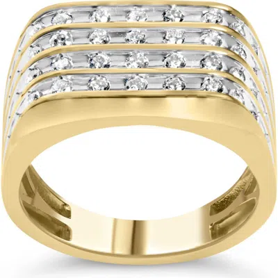Haus Of Brilliance 10k Yellow Gold 1.00 Cttw Diamond Multi Row Ring Band