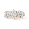 Haus Of Brilliance 10k Yellow Gold 1.00 Cttw Diamond Starburst Ring Band In Yellow